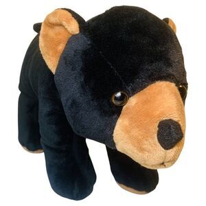 2017 FUN STUFF Plush Cute Black Bear Stuffed Soft Animal Toy Lovey 11”
